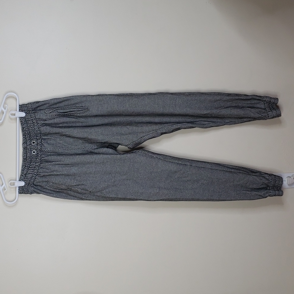 Phenom Black & White Geometric print joggers